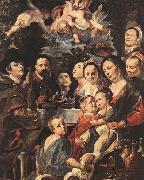 Jacob Jordaens, Self-portrait among Parents, Brothers and Sisters